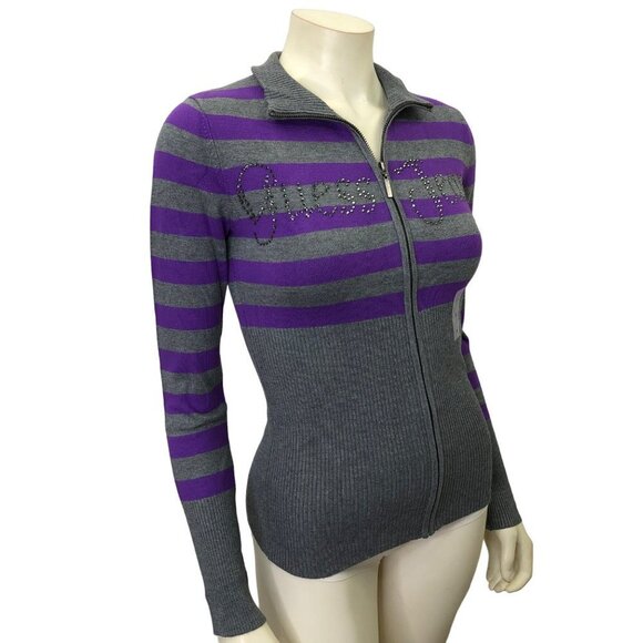 GUESS FULL ZIP MOCK NECK LG NEW WITH TAG - Picture 8 of 9
